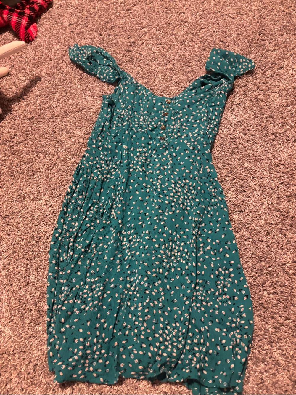 Billabong Teal Floral Midi Dress
